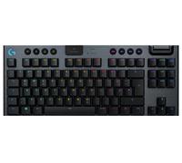 Logitech G 915 TKL Tenkeyless Lightspeed Wireless RGB Mechanical Gaming Keyboard, Tactile Switches Low Profile Switch Options, LIGHTSYNC RGB, Advanced Wireless and Bluetooth Support - Black