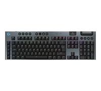 Logitech G915 X LIGHTSPEED Wireless Gaming Keyboard, Low-Profile, PBT Keycaps, RGB Backlighting, GL Brown Switches, Fully Programmable, PC/Mac, UK QWERTY - Black, New