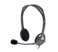 Logitech H110 Headset 1.8m cable length 3.5mm audio out 981-000271 LC02242