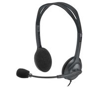 Logitech H111 3.5mm Analogue Stereo Headset with Boom Microphone - Black