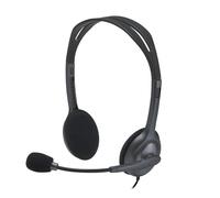 Logitech H111 Wired Headset, Stereo Headphones with Noise-Cancelling Microphone,