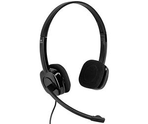 Logitech H151 Wired Headset | Stereo Headphones, Rotating Noise-Cancelling Mic, 3.5 mm Jack, In-Line Controls, PC/Mac/Laptop/Tablet - Black