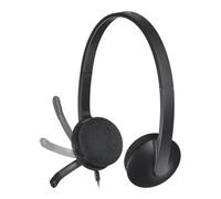 Logitech H340 Wired Headset with Noise-Cancelling Microphone PC/Mac/Laptop Black