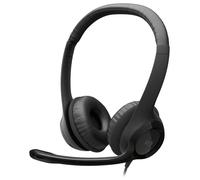 Logitech H390 Wired Headset for PC/Laptop, Stereo Headphones with Noise Cancelling Microphone, USB-A, In-Line Controls, Works with Chromebook