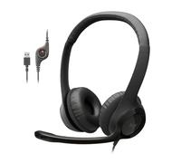 Logitech H390 Wired Headset for PC/Laptop, Stereo Headphones with Noise Cancelling Microphone, USB-A, in-Line Controls for Video Meetings, Music, Gaming and Beyond - Black