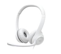 Logitech H390 USB Computer Headset - White