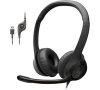 Logitech H390 Wired Headset for PC/Laptop, Stereo with Noise Cancelling Black
