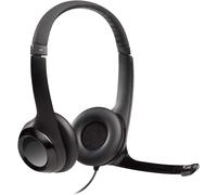 Logitech H390 Wired Headset, Stereo Headphones with Noise-Cancelling Microphone,