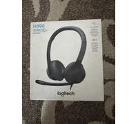 Logitech N53727 Padded H390 USB Headset, Black & Silver