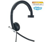 Logitech H570e Wired Headset, Mono Headphones with Noise-Cancelling Microphone