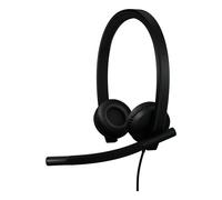 Logitech H570E MS Duo USB-C Headset Experience crystal-clear audio for your business calls.