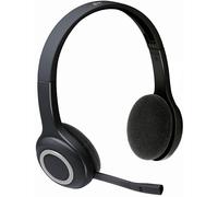 Logitech H600 Wireless Headset, Stereo Headphones with Rotating Noise-Cancelling Microphone, USB Nano-Receiver, Foldable, Long Battery Life, PC/Mac/La
