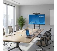 Logitech Iiyama Mobile Meeting Room Bundle Complete mobile video conferencing bundle with 55-inch 4K display, Logitech MeetUp, TV trolley and