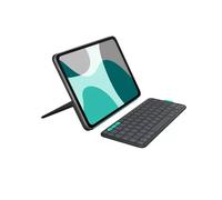 Logitech Flip Folio, Keyboard Case for iPad Pro 11-inch (M4 & M5) & iPad Air 11-inch (M2 & M3)(5th Gen - 2024) - Protective & Stowable Bluetooth Keyboard Case, Multi-Device,QWERTY UK Layout-Graphite