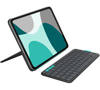 LOGITECH iPad Pro 11" (M4 & M5), iPad Air 11" (M2, M3 & M4) & iPad Air (5th gen) Keyboard Flip Folio Case - Grey, Silver/Grey