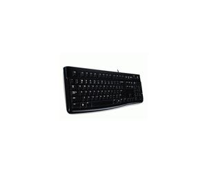 Logitech K120, US USB QWERTY US International Black keyboard