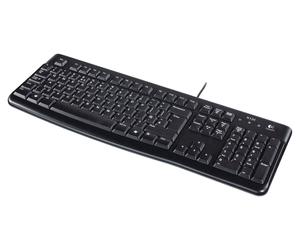 Logitech K120 Wired Keyboard for Windows, QWERTY US International Layout - Black