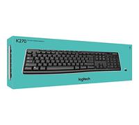 Logitech K270 Wireless Keyboard for Windows, AZERTY French Layout - Black