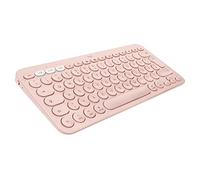 Logitech K380 Multi-Device Bluetooth Keyboard for Mac, Easy Switching Between up to 3 Devices, Scissor Keys, 2 Year Battery, MacOS/iOS/iPadOS, German QWERTZ Layout - Pink