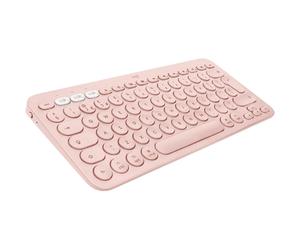 Logitech K380 Multi-Device Bluetooth Keyboard for Mac with Compact Slim Profile, Easy-Switch up to 3 Devices, Scissor Keys, 2 Year Battery, macOS/iOS/iPadOS, QWERTY UK English Layout - Rose, New