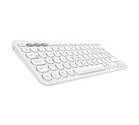 Logitech K380 Multi-Device Bluetooth Wireless Keyboard with Easy-Switch for up to 3 Devices, Slim, 2 Year Battery, PC, Laptop, Windows, Mac, Chrome OS, iPad OS, Apple TV, QWERTY English Layout - White