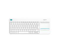 Logitech K400 Plus RF Wireless QWERTY US International White