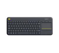 Logitech K400 Plus Black Wireless Touch Keyboard UK Layout