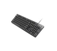 Logitech K845ch Mechanical Illuminated Keyboard, Cherry MX Switches, Strong Adjustable Tilt Legs, Compact Size, Aluminum Top Case, 104 Keys, USB Corded, Windows (Cherry Red Switches)