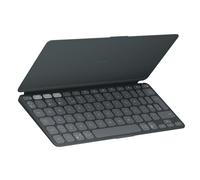 Logitech Keys-To-Go 2 Portable Bluetooth Keyboard for Tablet With Built-in Cover, Slim and Compact Wireless Keyboard, Windows, Android, Linux, iPad, iPhone, Mac, Apple TV, QWERTY UK Layout - Graphite