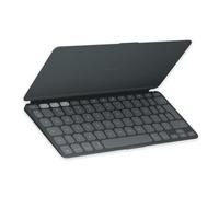 Logitech Keys-To-Go 2 Portable Wireless iPad Keyboard | Slim, Compact Wireless Keyboard for iPad, iPhone, Mac, Apple TV, Built-in Cover, Switch Between Devices, QWERTY UK - Graphite