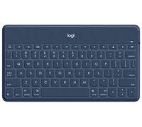 Logitech Keys-To-Go Wireless Bluetooth Keyboard For iPhone, iPad, Smartphone, Tablet, Windows, Apple TV, Ultra-Thin, Ultra-Light, Short-Cut Keys, QWERTZ German Layout - Pink