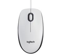 Logitech M100 Wired USB Mouse, 3-Buttons,1000 DPI Optical Tracking, Ambidextrous, Compatible with PC, Mac, Laptop - White
