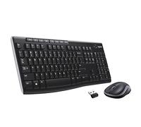 Logitech LGT-MK270-US - Keyboards (Standard, Wireless, RF Wireless, QWERTY, Black, Mouse Included)