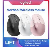 Logitech Lift Ergonomic Bluetooth Wireless Mouse Vertical Mouse Small Mouse Business Office 3 Devices Switch In Seconds White