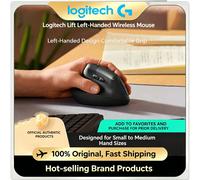 Logitech Lift Left Hand Vertical Ergonomic Wireless Mouse Bluetooth/Logi Bolt Quiet Click For PC Laptop Left Hand
