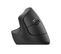 Logitech Lift for Business Left, Vertical Ergonomic Mouse - Left-handed, Wireless, Bluetooth or Secured Logi Bolt USB, Quiet clicks, Globally Certified, Windows/Mac/Chrome/Linux - Graphite