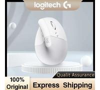 Logitech Lift Vertical Ergonomic Mouse, Wireless, Bluetooth or Logi Bolt USB Receiver, Quiet clicks, 4 Buttons WHITE