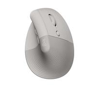 Logitech Lift Vertical Ergonomic Mouse, Wireless, Bluetooth or Logi Bolt USB receiver, Quiet clicks, 4 buttons, compatible with Windows/macOS/iPadOS, Laptop, PC - Sand