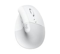 Logitech Lift Vertical Ergonomic Mouse | Wireless, Bluetooth or Logi Bolt USB receiver, Quiet clicks, Windows/macos/ipados, Laptop, PC - White