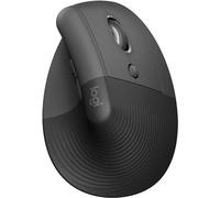 Logitech Lift Vertical Ergonomic Mouse, Wireless, compatible with Windows/macOS/iPadOS, Laptop, PC - Graphite