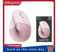 Logitech Lift Vertical Mouse Ergonomic Wireless With Silent Click Bluetooth/Usb Dual Mode For Pc Laptop Tablet Wrist Pain Black