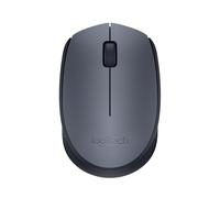 Logitech M170 Wireless Mouse, 2.4 GHz with USB Nano Receiver, Optical Tracking, 12-Months Battery Life, Ambidextrous, PC / Mac / Laptop - Black/Grey