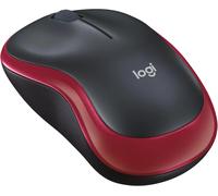 Logitech M185 Wireless Mouse, 2.4GHz with USB Mini Receiver, 12-Month Battery Life, 1000 DPI Optical Tracking, Ambidextrous PC / Mac / Laptop - Red