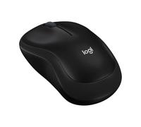 Logitech M185 Compact Ambidextrous Wireless Mouse with Rubber Grips - Black | Ambidextrous mouse with 2.4 GHz USB-A Nano Receiver, Optical Tracking, 12-Months Battery Life, PC, Mac, Laptop compatible