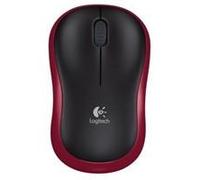 Logitech M185 Wireless Black & Red Mouse