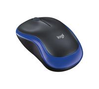 Logitech M185 Wireless Mouse, 2.4GHz with USB Mini Receiver, 12-Month Battery Life, 1000 DPI Optical Tracking, Ambidextrous, Compatible with PC, Mac, Laptop - Blue
