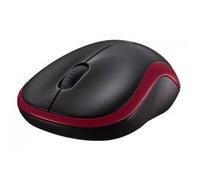 Logitech M185 Wireless Mouse With Tiny USB Nano Receiver - Red/Black