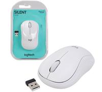 Logitech M220 Wireless Mini Silent Mouse 3 Buttons White USB Nano Receiver