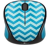 Logitech M317C 910-004508 Wireless Scroll Mouse - Teal Chevron consumer electronics