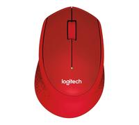 Logitech M330 Silent Plus RF Wireless Optical 1000DPI Right-hand Red mice